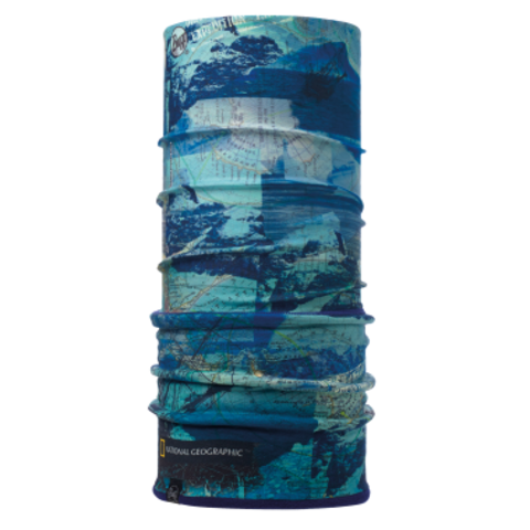 Картинка шарф-труба Buff Polar old Antarctic Ocean Blue - 1