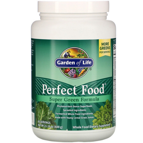 Garden of Life, Perfect Food, Super Green Formula, 600 г (1,3 фунта)