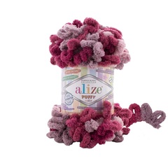 Пряжа Alize Puffy Color цвет 6259