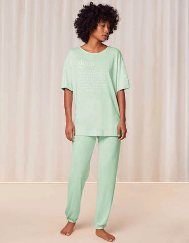 Пижама Triumph мятный Sets PK SSL 10 CO/MD Хлопок/Модал