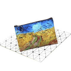 Pul, makiyaj çantası \  Кошелек, косметичка \ Money, makeup bag Van Gogh Пшеничное поле с воронами