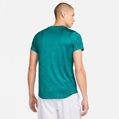 Теннисная футболка мужская Nike Court Dri-Fit Advantage Crew M - bright spruce/white