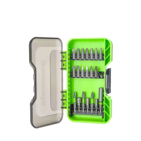 Набор бит в кейсе Greenworks Арт. 2944007, 20 предметов