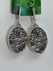 Флора (серьги из серебра)