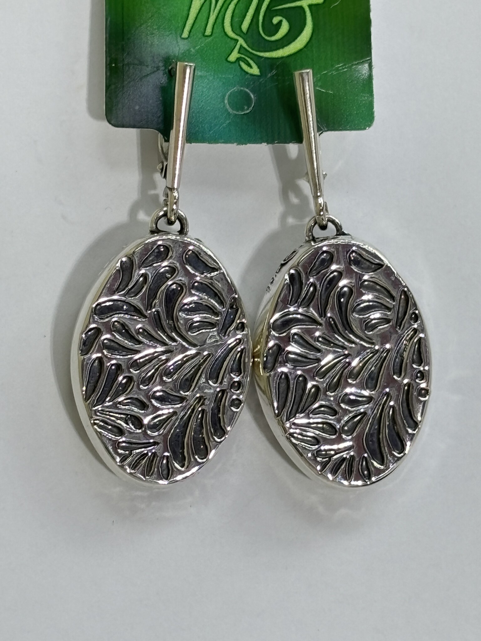 Флора (серьги из серебра)