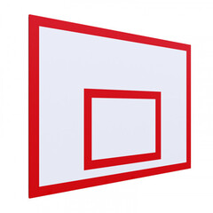 Щит баскетбольный тренировочный 1200х900 ФАНЕРА 18 без рамы цвет разметки КРАСНЫЙ