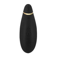 Черный бесконтактный клиторальный стимулятор Womanizer The Original Premium - 