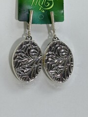 Флора (серьги из серебра)