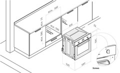 Встраиваемый духовой шкаф Korting OKB 560 CFX схема