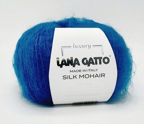 Пряжа Lana Gatto Silk Mohair 7263 петроль