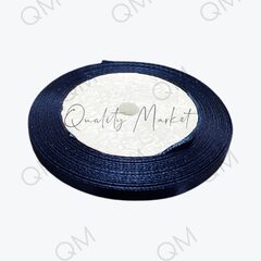 Лента атласная 6 мм 25 ярд (тёмный-ультрамарин) №81