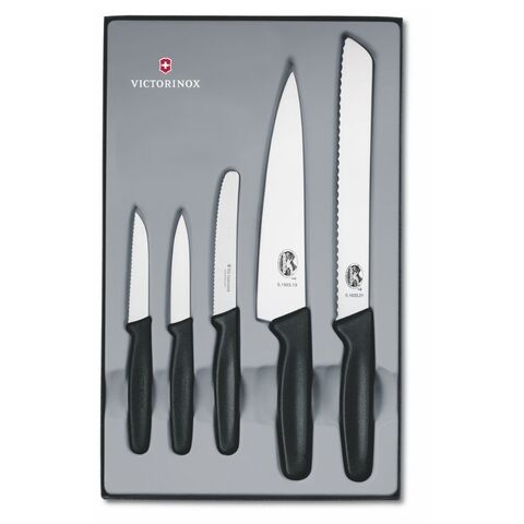Набор Victorinox кухонный, 5 предметов, черный