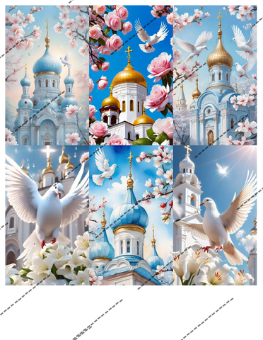 Вафельная картинка для пряников 