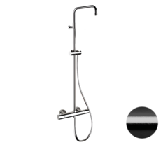Remer EQ32ASSDCFP Душевая система с термостатом Elegance EQ32ASSDCFP, черный брашированный хром (CFP), шт фото