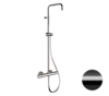 Remer EQ32ASSDCFP Душевая система с термостатом Elegance EQ32ASSDCFP, черный брашированный хром (CFP), шт