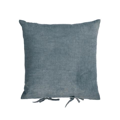 Чехол для подушки Tazu из 100% льна темно-серого цвета 45 x 45 см