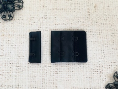 Застежка с крючками для бюстгальтера, р. 3,7*4,3 см, чёрный