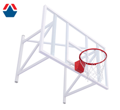 Щит баскетбольный профессиональный игровой оргстекло 15мм 1800х1050  цвет разметки БЕЛЫЙ (для ферм)