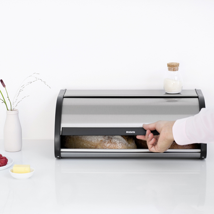 Хлебница со сдвигающейся крышкой, Стальной матовый (FPP), арт. 299445 - фото 2