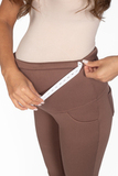 Утепленные брюки для беременных 15308 шоколад