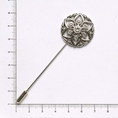 Декор/Брошь женская/К4324 св.никель