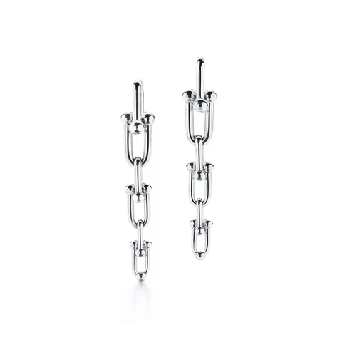 Серьги цепочки из серебра 925, Tiffany 💠Hard Wear