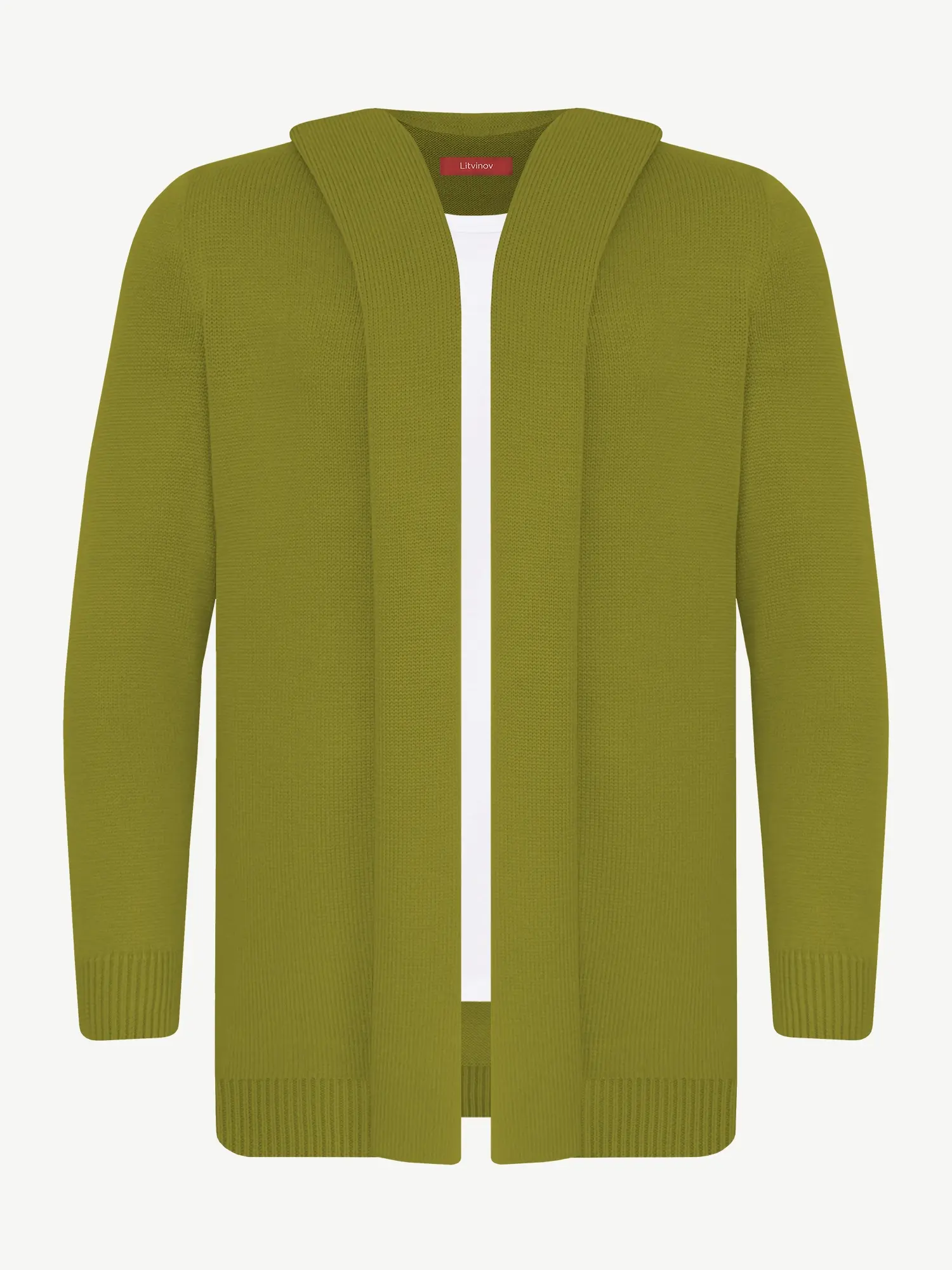 Кардиган с капюшоном из шелка