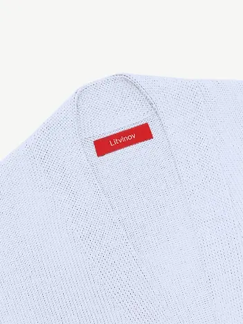 Кардиган с планкой из шелка