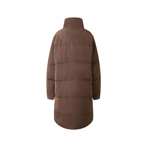 Oversized cargo maxi puffer jacket
