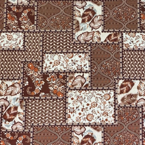 ВИНТАЖНЫЙ ПЭЧВОРК, ФЛОРА И ГЕОМЕТРИЯ - 100% хлопок