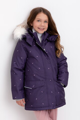 куртка  для девочки  ВК 38100/н/2 ГР