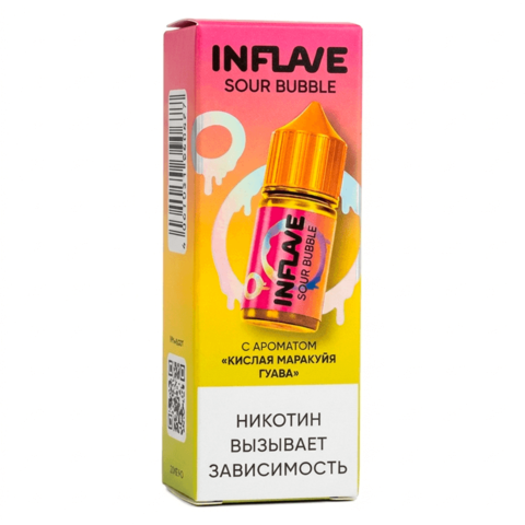 Жидкость INFLAVE Bubble Sour Salt 2% 30 ml - Кислая маракуйя Гуава