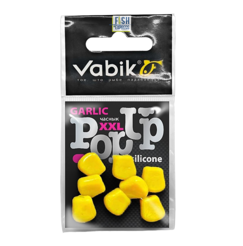 Приманка Vabik SILIKONE-BL POP-UP Кукуруза XXL Натуральный 4г Упаковка 10шт, продажа от 10шт.