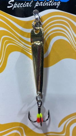 13 Блесна зимняя KDF Minkur 130-8016 3 гр 38 мм цв gold