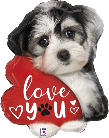 Б Фигура, Щенок с сердцем, 24''/61 см, 1 шт.
