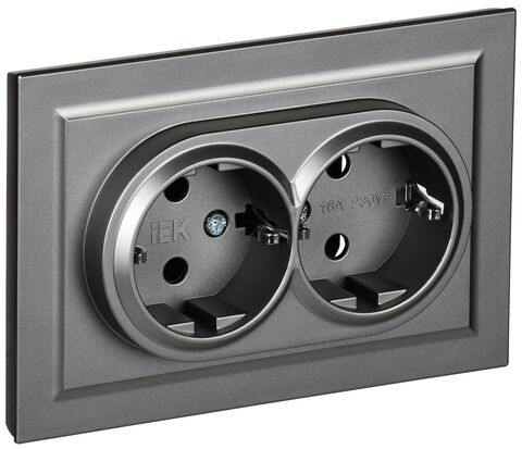 BRITE Роз. 2-я с з/к/ш 16А в сб. РСш12-3-БрС сталь IEK