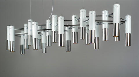Люстра Ike Suspension White-Silver 22