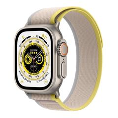 Умные часы Apple Watch Ultra 49 мм корпус из титана, ремешок Trail цвета «жёлтый/бежевый» (M/L)