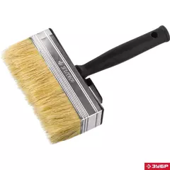ЗУБР 4 х 14 см, светлая натуральная щетина, пластмассовый корпус, все виды ЛКМ, макловица (01802-14)