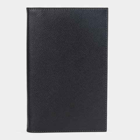 Кошелек Secret+ из кожи сафьяно, черного цвета