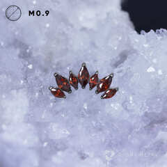 7K Marquise v.2 Dark Garnet CZ