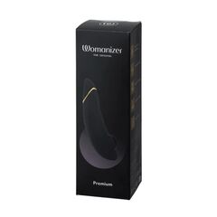 Черный бесконтактный клиторальный стимулятор Womanizer The Original Premium - 