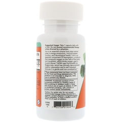 Now Foods, Железо, двойной концентрации, 36 мг, 90 растительных капсул