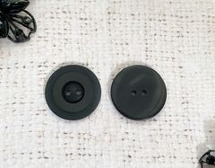 Пуговицы костюмные, d 2,1 см, 2 прокола, чёрный