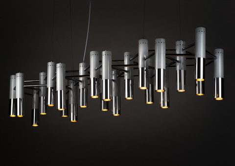 Люстра Ike Suspension White-Silver 22