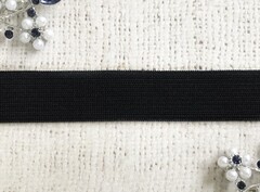 Резинка вязаная, ш. 2 см, чёрный