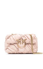 MINI LOVE BAG PUFF RUFFLE – dusty pink