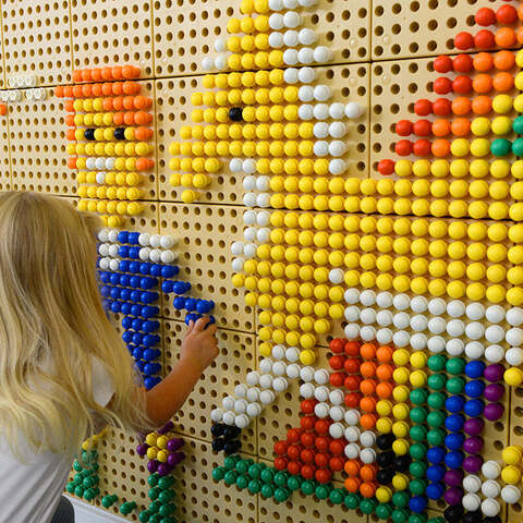 Стена колышки 512 ШТ. (8 ЦВЕТОВ) НАБОР 1