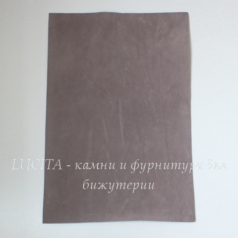 Замша искусств., темно-бежевая, лист 30х20 см