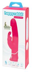 Розовый вибратор-кролик Realistic Dual Density Rechargeable Rabbit Vibrator - 25,5 см. - 